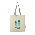 Bolsa reciclada de asas arco iris 180 g/m2 vista principal