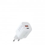 Enchufe cargador de plástico reciclado con 2 puertos 35W vista principal