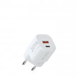 Enchufe cargador de plástico reciclado con 2 puertos 20W vista principal