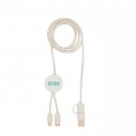 Cable de plástico reciclado y sincronización de datos 27W 5 en 1 vista principal