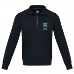 Jersey unisex de tejido reciclado con cremallera corta 280 g/m2 Elevate NXT vista principal