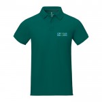 Polo de manga corta de hombre de algodón en piqué 200 g/m2 Elevate Life vista principal