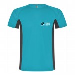 Camiseta deportiva de poliéster para hombre bicolor 140 g/m2 Roly vista principal