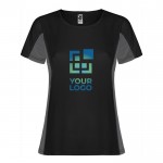 Camiseta deportiva de poliéster para mujer bicolor 140 g/m2 Roly vista principal