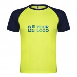 Camiseta deportiva unisex de manga corta de poliéster 140 g/m2 Roly vista principal