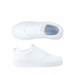 Zapatillas blancas unisex estilo casual con suela de goma Roly vista principal