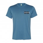 Camiseta deportiva de poliéster reciclado de hombre 100 g/m2 Roly color azul pastel vista impresión serigrafía