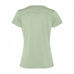 Camiseta deportiva de poliéster reciclado de mujer 100 g/m2 Roly color verde suave segunda vista trasera