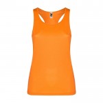 Chaleco deportivo para mujer con tejido técnico 140 g/m2 Roly color naranja fluorescente