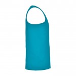 Chaleco deportivo para hombre técnico de poliéster 140 g/m2 Roly color turquesa segunda vista lateral