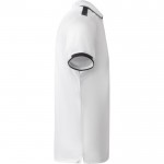 Polo de poliéster de manga corta para hombre bicolor 140 g/m2 Roly color blanco segunda vista lateral