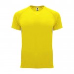 Camiseta técnica de poliéster 100% para hombre 135 g/m2 Roly color amarillo