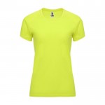 Camiseta técnica de poliéster 100% para mujer 135 g/m2 Roly color amarillo fluorescente