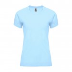 Camiseta técnica de poliéster 100% para mujer 135 g/m2 Roly color azul claro