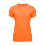 Camiseta técnica de poliéster 100% para mujer 135 g/m2 Roly color naranja fluorescente