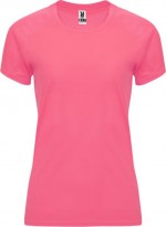 Camiseta técnica de poliéster 100% para mujer 135 g/m2 Roly color rosa fluorescente