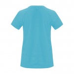 Camiseta técnica de poliéster 100% para mujer 135 g/m2 Roly color turquesa segunda vista trasera