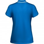 Polo de poliéster de manga corta para mujer bicolor 140 g/m2 Roly color azul real segunda vista trasera