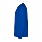 Camiseta deportiva manga larga de poliéster de hombre 150 g/m2 Roly color azul vista lateral