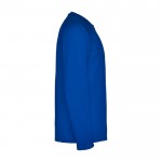 Camiseta deportiva manga larga de poliéster de hombre 150 g/m2 Roly color azul segunda vista lateral