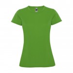 Camiseta técnica de punto piqué para mujer 150 g/m2 Roly color verde manzana