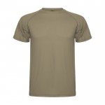 Camiseta técnica de punto piqué en poliéster para hombre 150 g/m2 Roly color marrón grisáceo