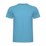 Camiseta técnica de punto piqué en poliéster para hombre 150 g/m2 Roly color turquesa