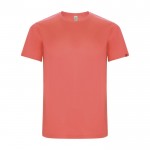 Camiseta técnica de 50% poliéster reciclado para hombre 135 g/m2 Roly color coral