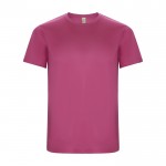 Camiseta técnica de 50% poliéster reciclado para hombre 135 g/m2 Roly color fucsia
