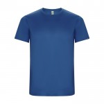 Camiseta técnica de 50% poliéster reciclado para hombre 135 g/m2 Roly color azul real