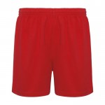 Pantalón corto deportivo de poliéster 100% unisex 140 g/m2 Roly color rojo