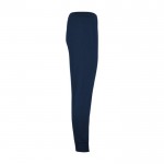 Pantalón deportivo de poliéster unisex con cintura elástica 220 g/m2 Roly color azul marino segunda vista lateral