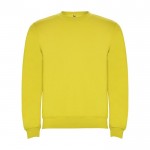 Jersey unisex de algodón y poliéster en punto 280 g/m2 Roly color amarillo