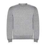 Jersey unisex de algodón y poliéster en punto 280 g/m2 Roly color gris claro jaspeado