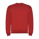 Jersey unisex de algodón y poliéster en punto 280 g/m2 Roly color rojo