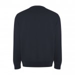 Jersey unisex de algodón orgánico y poliéster reciclado 300 g/m2 Roly color azul marino segunda vista trasera