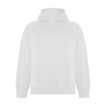 Sudadera hecha de un 57% de algodón orgánico unisex 300 g/m2 Roly color blanco