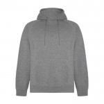 Sudadera hecha de un 57% de algodón orgánico unisex 300 g/m2 Roly color gris claro jaspeado