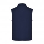 Chaleco polar unisex de 100% poliéster con cuello pollo 300 g/m2 Roly color azul marino segunda vista trasera