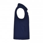 Chaleco polar unisex de 100% poliéster con cuello pollo 300 g/m2 Roly color azul marino segunda vista lateral