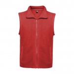 Chaleco polar unisex de 100% poliéster con cuello pollo 300 g/m2 Roly color rojo