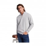 Sudadera de algodón y poliéster con media cremallera 280 g/m2 Roly color azul marino imagen de estilo de vida