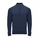 Jersey deportivo con media cremallera de poliéster 200 g/m2 Roly color azul marino