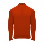 Jersey deportivo con media cremallera de poliéster 200 g/m2 Roly color rojo