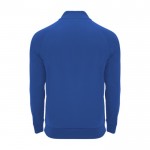 Jersey deportivo con media cremallera de poliéster 200 g/m2 Roly color azul real segunda vista trasera