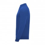 Jersey deportivo con media cremallera de poliéster 200 g/m2 Roly color azul real vista lateral