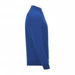 Jersey deportivo con media cremallera de poliéster 200 g/m2 Roly color azul real segunda vista lateral