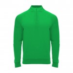 Jersey deportivo con media cremallera de poliéster 200 g/m2 Roly color verde lima