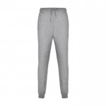 Pantalón deportivo de algodón y poliéster de hombre 280 g/m2 Roly color gris claro jaspeado