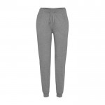 Pantalón deportivo de algodón y poliéster de mujer 280 g/m2 Roly color gris claro jaspeado